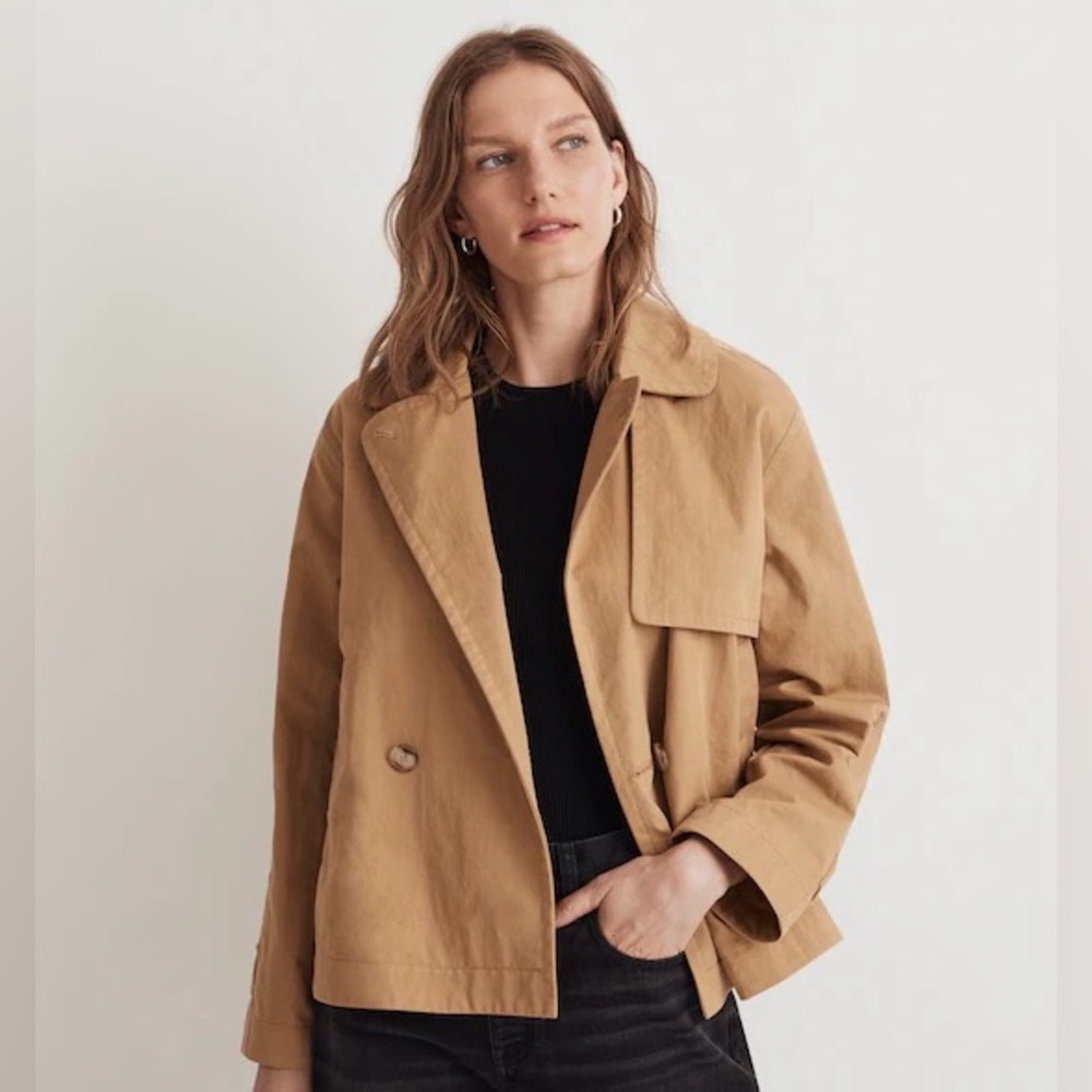 Madewell Camel Tan Trench Jacket